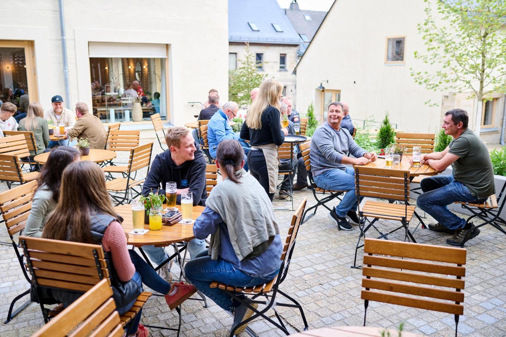 Schwarzes Kreuz Gasthaus Pension Teuschnitz Екстериор снимка